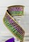 2.5"x10yd Purple/Green/Gold Mardi Gras Ribbon - Metallic Mesh with Tinsel - TCT Crafts - RGC8044